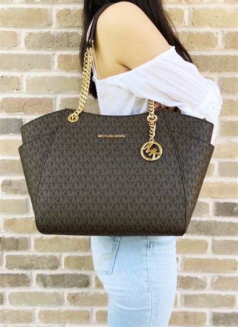 michael kors tasche jet set chain|michael kors shoulder tote.